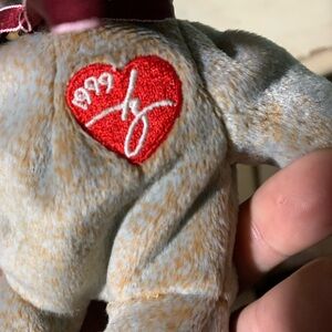 Signature Collection Plush Dog Toy with Red Heart